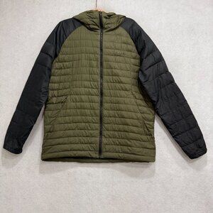 Flylow Jacket Mens Large Green Hooded Lightweight Down Puffer Ski 21601-1800